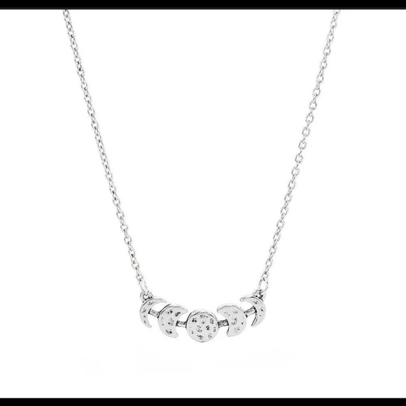 Moon Phase Silver Necklace Triple Goddess Wiccan - Picture 3 of 10